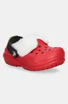 Dětské pantofle Crocs CLASSIC LINED SANTA CLOG