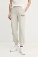 Tepláky Tommy Hilfiger šedá barva, melanžové, WW0WW43863