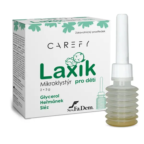 CAREFY Laxík mikroklystýr pro děti 2x3 g
