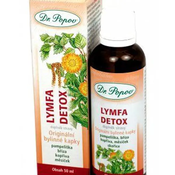 Dr. Popov Lymfa Detox bylinné kapky 50 ml