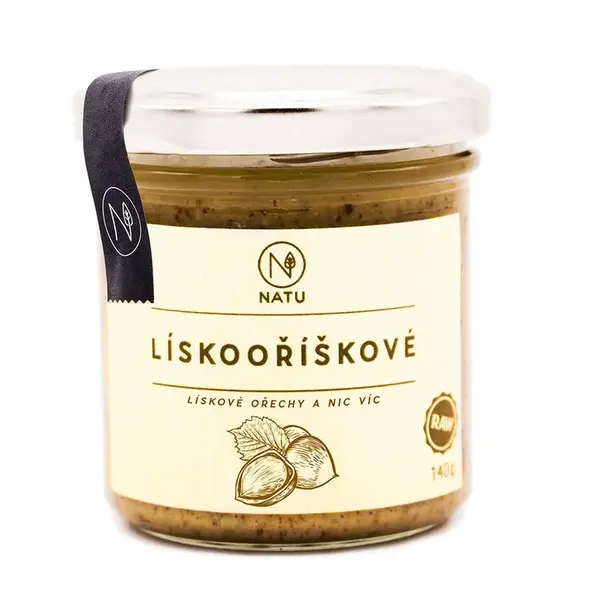 NATU Lískooříškový krém pražený 140 g