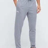 Tepláky Under Armour šedá barva, hladké, 1379774