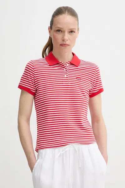 Polo tričko Levi's dámské, bílá barva, 52599