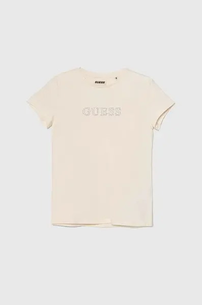 Dětské tričko Guess béžová barva, J4RI49 J1314