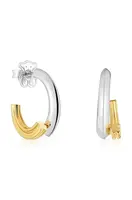 Pozlacené stříbrné náušnice Tous 1950