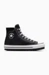 Kožené kecky Converse Chuck Taylor All Star City Trek černá barva, A04480C