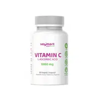 Vegmart VITAMIN C L-Ascorbic Acid 1000 mg 60 kapslí