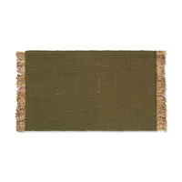 Koberec ferm LIVING Block Mat zelená barva