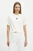 Bavlněné tričko BOSS béžová barva, 50526205