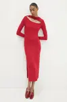 Šaty Answear.LAB červená barva, midi