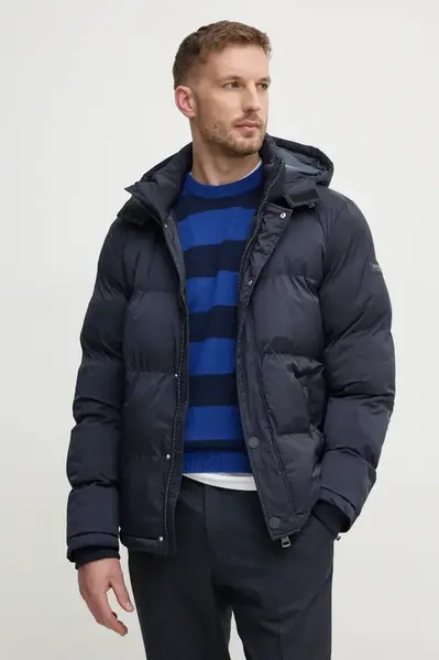 Bunda Guess pánská, tmavomodrá barva, zimní, M4BL21.WGJ42