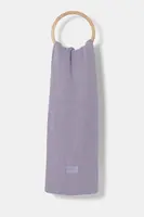 Šátek z vlněné směsi MICHAEL Michael Kors fialová barva, melanžový, 539820