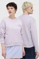 Mikina On Vacation Do Nothing Club fialová barva, s aplikací, OVC LDS10