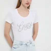 Tričko Guess bílá barva, W4GI30 J1314