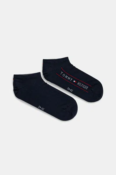 Ponožky Tommy Hilfiger 2-pack pánské, tmavomodrá barva, 701232933