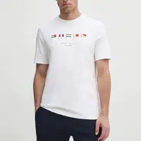 Bavlněné tričko Tommy Hilfiger bílá barva, s aplikací, MW0MW38616