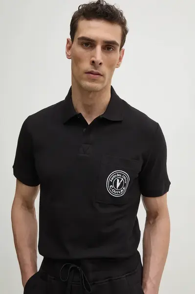 Bavlněné polo tričko Versace Jeans Couture