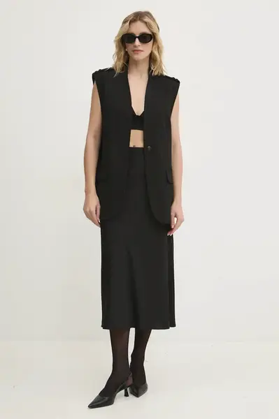 Vesta Answear.LAB černá barva, jednořadá