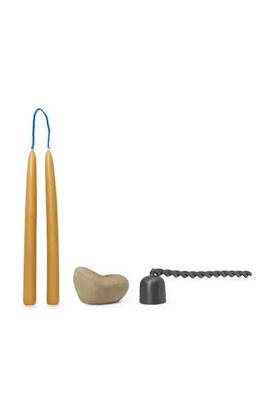 Svícen se zhášedlem a svíčkami ferm LIVING Libre 6-pack