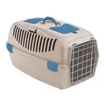 Stefanplast Gulliver 3 přepravka travertinová bílá s kovovými dvířky 61x40x38