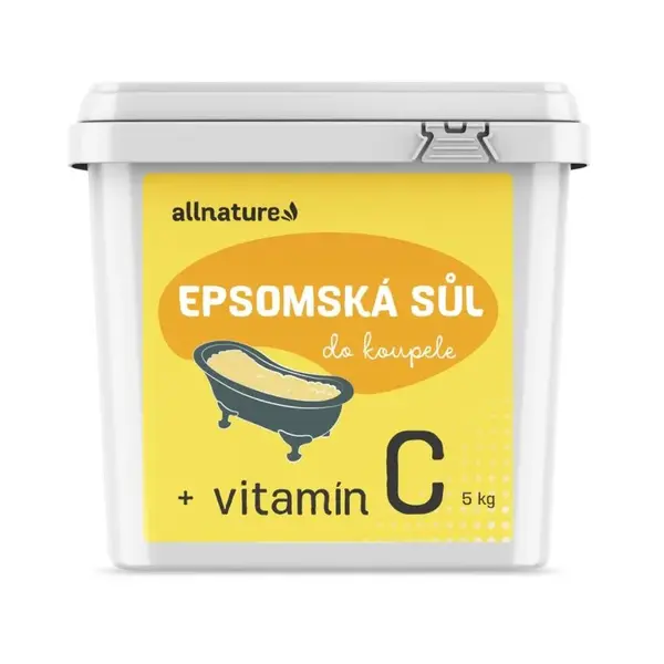 Allnature Epsomská sůl s vitamínem C 5 kg