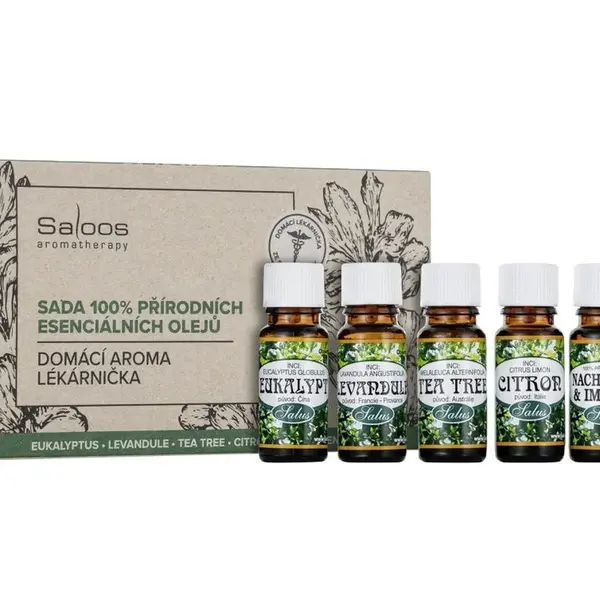 Saloos Domácí aroma lékárnička esenciální oleje 5x10 ml