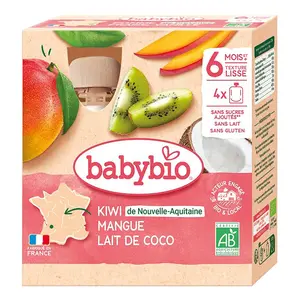 Babybio Kiwi, mango a kokos kapsička 4x90 g