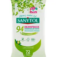 Sanytol Dezinfekční utěrky 94 % rostlinného původu 72 ks