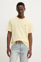 Bavlněné tričko Levi's pánské, červená barva