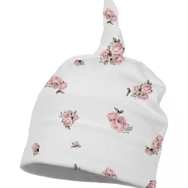 Dětská čepice Jamiks MALENE bílá barva, z tenké pleteniny