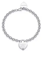 S'Agapõ Krásný ocelový náramek přátelství se srdíčkem Be My Always SBM80