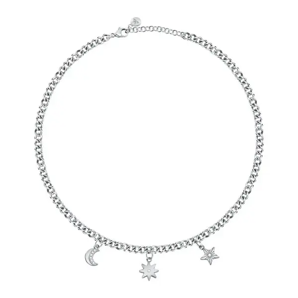 Morellato Hravý ocelový náhrdelník s přívěsky Maia SAUY01