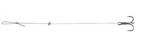Uni cat návazec treble hook rig 100 cm-velikost háčku 6/0 nosnost 105 kg