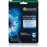 Garnier Textil Masks Hydra Bomb vyživující plátýnková maska na noc 28 g