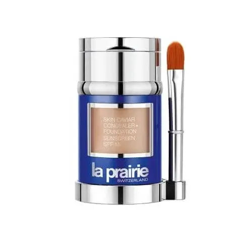 La Prairie Luxusní tekutý make-up s korektorem SPF 15 (Skin Caviar Concealer Foundation) 30 ml + 2 g Creme Peche