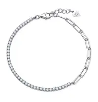 MOISS Módní stříbrný náramek s kubickými zirkony B0001493