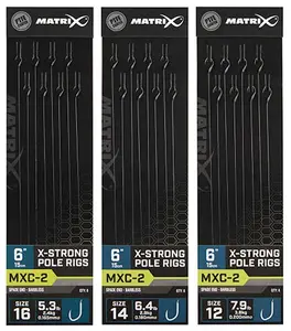 Matrix návazec mxc-2 6” pole rigs - velikost háčku 12 nosnost 3,6 kg