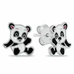 Brilio Silver Roztomilé stříbrné náušnice Panda EA1113W