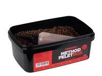 Mikbaits method pelet box 400 g + 120 ml activator - robin red