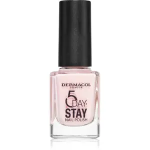 Dermacol 5 Day Stay dlouhotrvající lak na nehty odstín 06 First Kiss 11 ml
