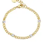 Brosway Pozlacený náramek s krystaly Symphonia BYM86