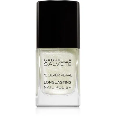 Gabriella Salvete Longlasting Enamel dlouhotrvající lak na nehty s perleťovým leskem odstín 18 Silver Pearl 11 ml