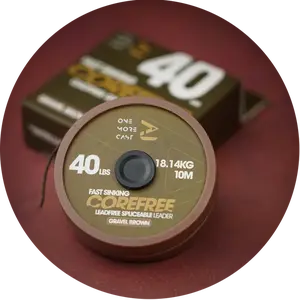 One more cast bezolovnatá šňůrka corefree leadfree leader 10 m 40 lb - gravel brown