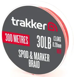 Trakker šňůra spod & marker braid red 300 m - 0,28 mm 13,6 kg 30 lb