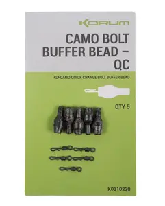 Korum závěsky camo bolt buffer bead qc 5 ks