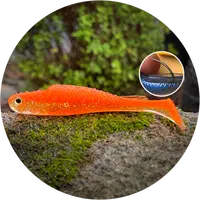 Redbass gumová nástraha ripper kicker orange g uv - xx 155 mm 23 g