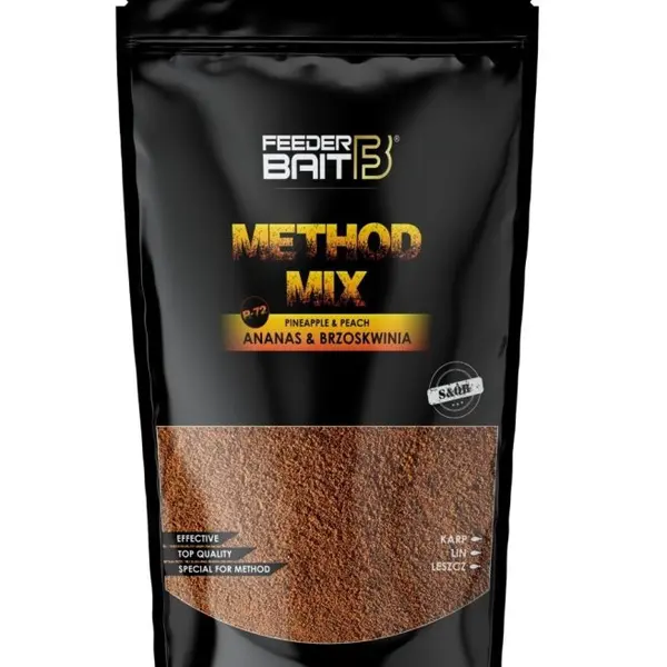 Feederbait methodmix 800 g - r72 ananas broskev