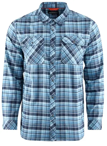 Grundéns košile dungeness seawool flannel shirt captain´s blue - m