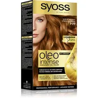 Syoss Oleo Intense permanentní barva na vlasy s olejem odstín 7-77 Zářivě měděný 1 ks