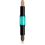 NYX Professional Makeup Wonder Stick Dual Face Lift oboustranná konturovací tyčinka odstín 05 Medium Tan 2x4 g
